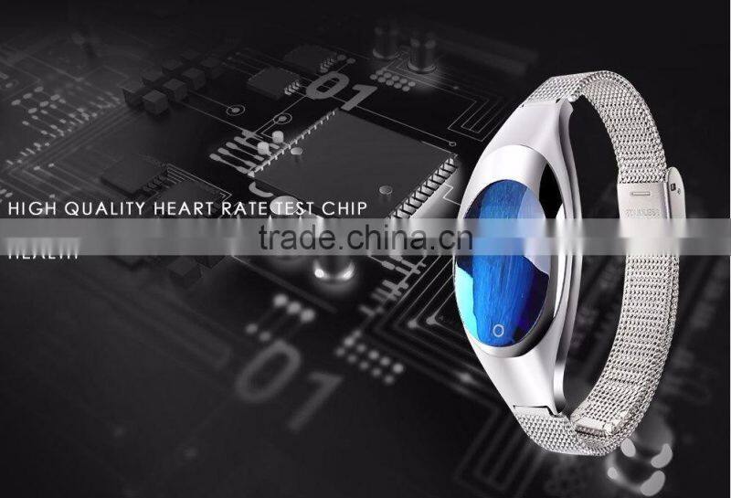 Intelligent Multifunctional Z18 Bracelet With Blood Pressure Monitor/Call Reminder/Clock Alarm, Smart Bluetooth Jewelry Bracelet