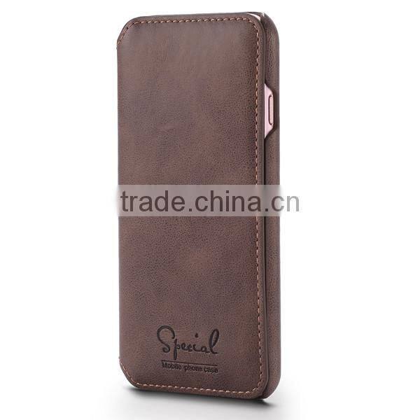 New product wallet flip PU leather mobile phone case for iPhone 7