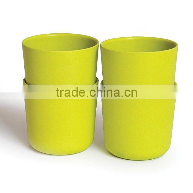factory selling best bamboo fiber eco friendly tableware bowls cups, kids bamboo water cups