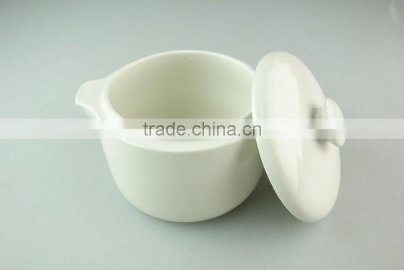 White Good Porcelain Used Stew Cup For Restaurant