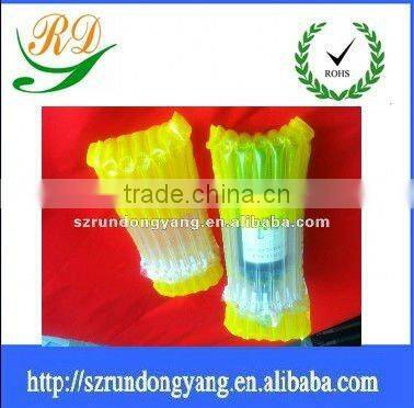 clear wine air bubble plastic bag for protection