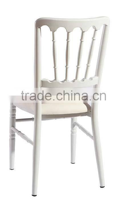 wholesale quality stackable white aluminum napoleon chair QL-D908