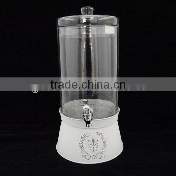 237oz hand mede beverage dispenser match the wood base lid and woodem stand