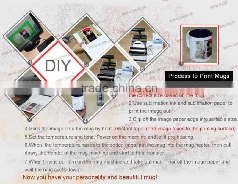 make new design printed good morning sublimation milk mug