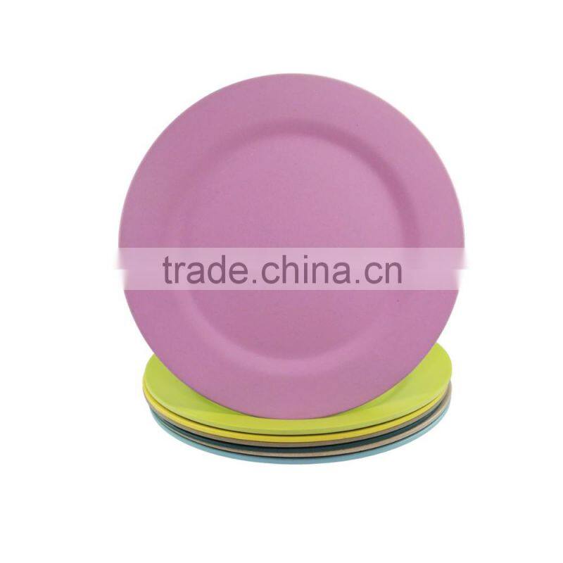 Good quality Popular Bamboo Fiber Melamine Round Dinner Plate