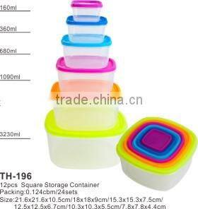 wholesale plastic clear square storage container with lid