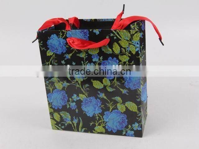 Flower Design Foldable Gift Bag / Shopping Paper Bag