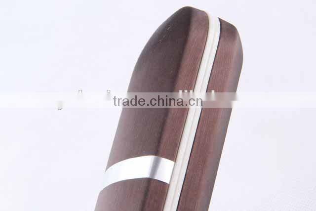 Plastic glasses box with metal strip and magnet PU glasses case