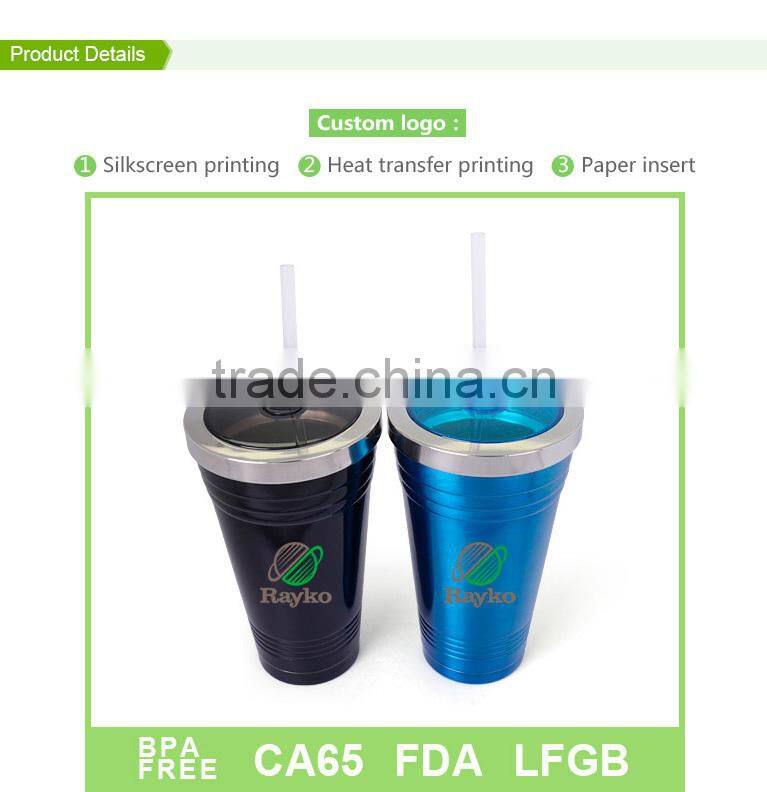 Amazon echo stainless steel coffee mugs,straw mugs BPA free