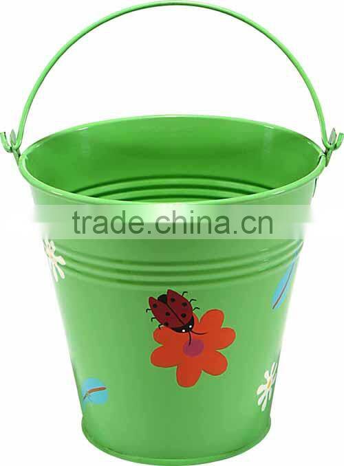 5L galvanized water bucket