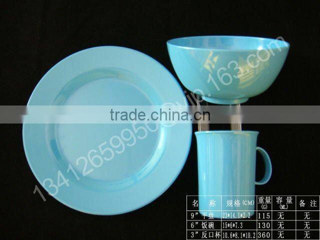 Melamine plate dinnerware set melamine apple plate and bowl set