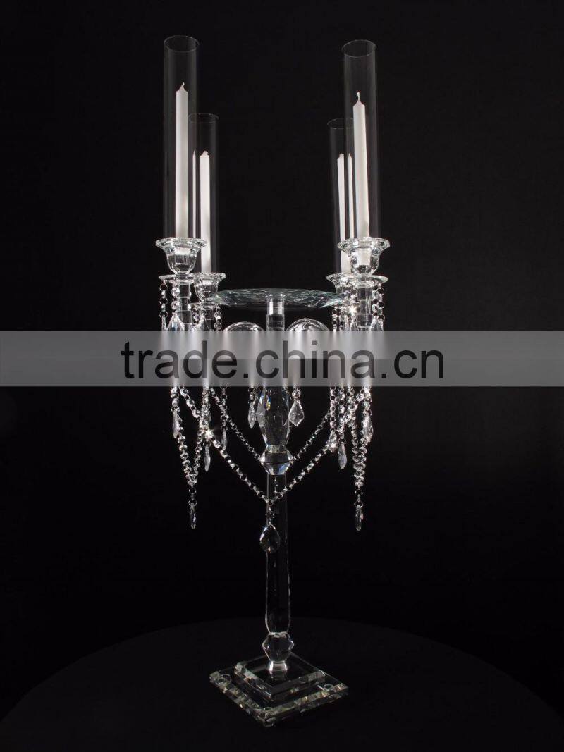 European style floor glass candelabra cheap