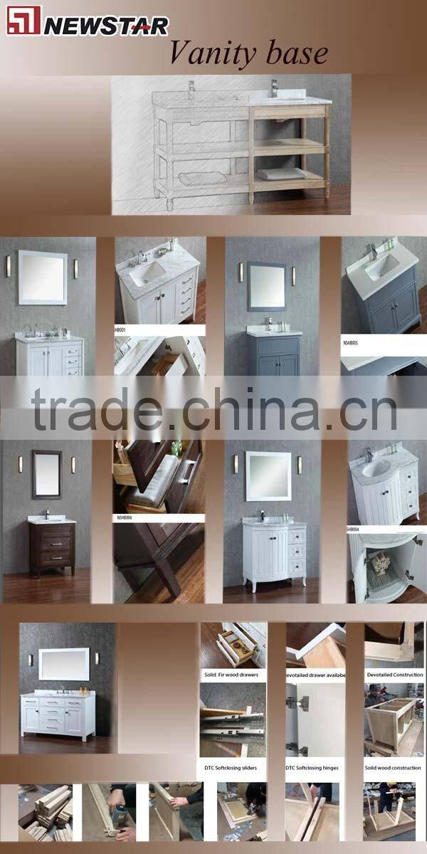 Hotel wall mounted wood vanity base