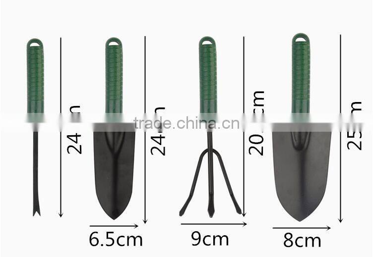 High quality china 4 piece hand garden tool set with heavy duty handle