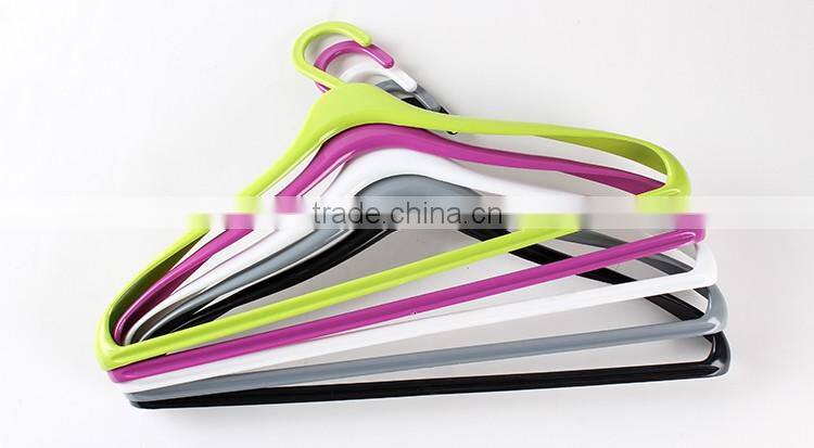 Wholesale popular laundry hanger, plastic coat hanger, plastic clothes hanger for jeans