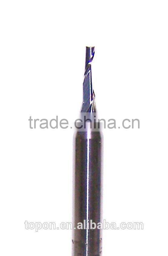 single Flute spiral End Mill Cutter CNC Bit