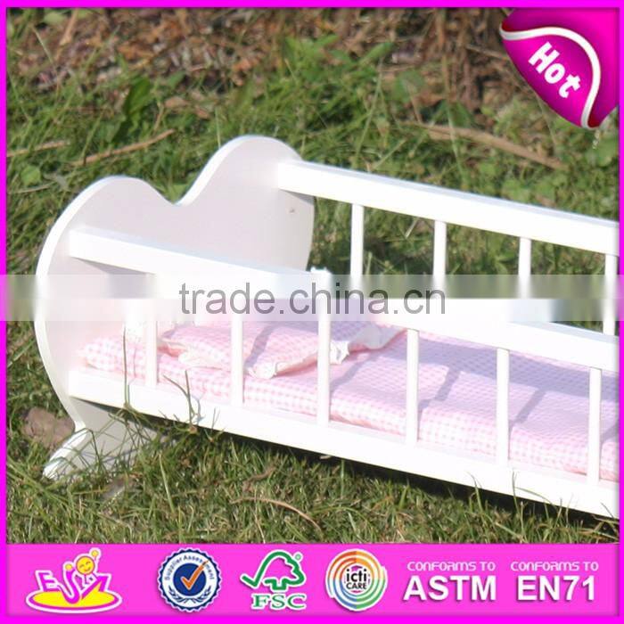New cute kids wooden toy beds for dolls W06E010A