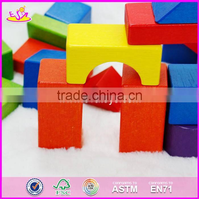 2017 New design 29 pieces educational building blocks wooden toys for kids W13A106