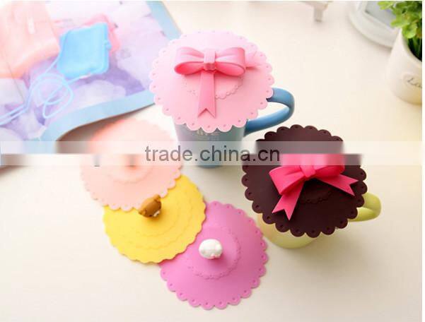 Silicone Anti-dust Suction Seal Lid Cap Coffee Mug Leak Proof Cover