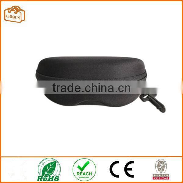 6.30"*3.35"*2.56" Zipper Eye Glasses Sunglasses Hard Case Box Portable Protector Black