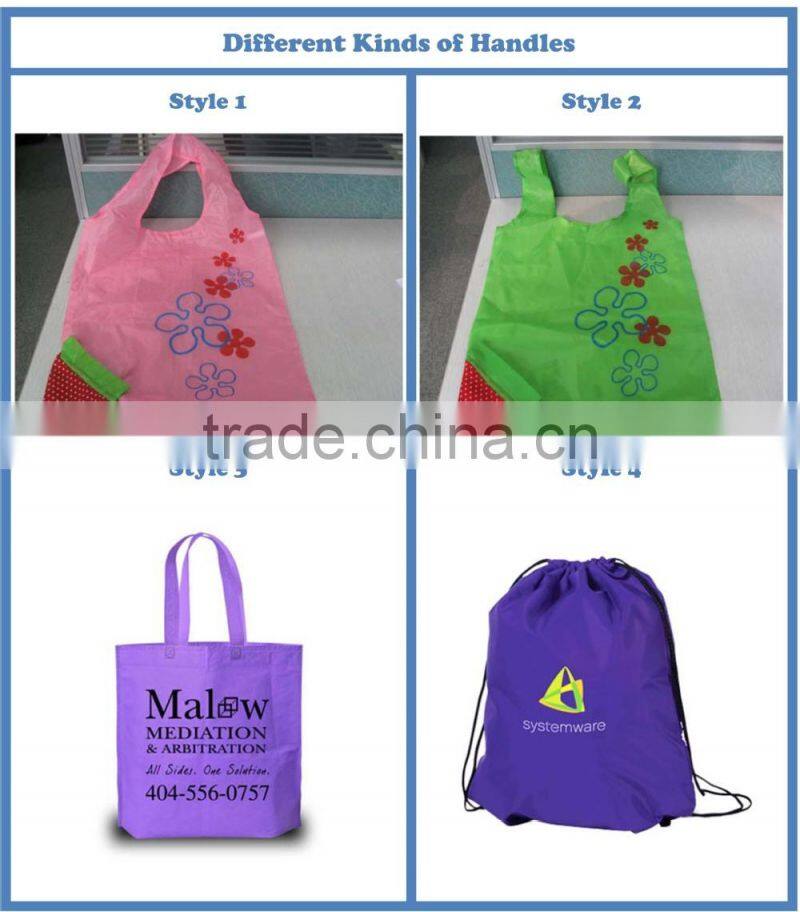 Reusable and Recyclable Folding Tote Bag with Snap Closure