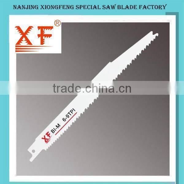 Progressive Teeth Bi-metal Saber Saw Blade for Cutting HDPE Pipes