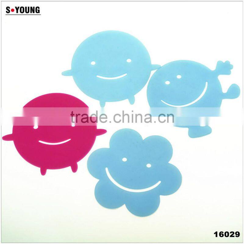 16021 heart shape silicone high temperature heat insulation mat kitchenwares silicone mat flexible silicone heating mat