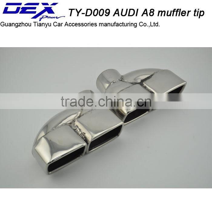 factory price car part 304 stainless steel a-udi a8 muffler exhaust tip