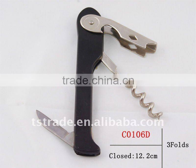 2014 Wine multi function keychain bottle opener stainless steel durable fashion C0106G