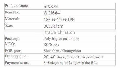 WCJ644 stainless steel utensils SPOON, welding,high quality,mirror,finishing