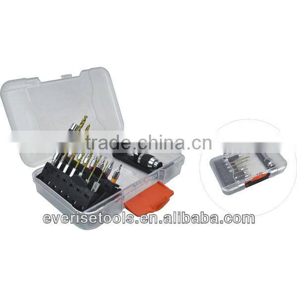 15pcs hex shank twist drill set