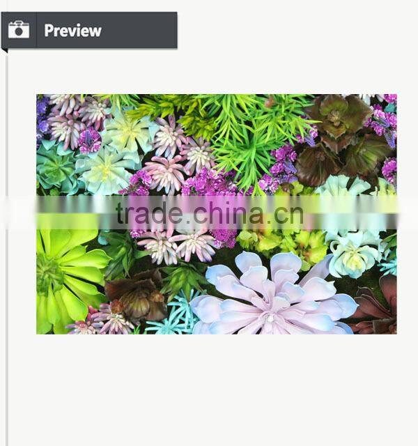 Hot selling artificial green wall artificial succulent plant artificial vertical garden
