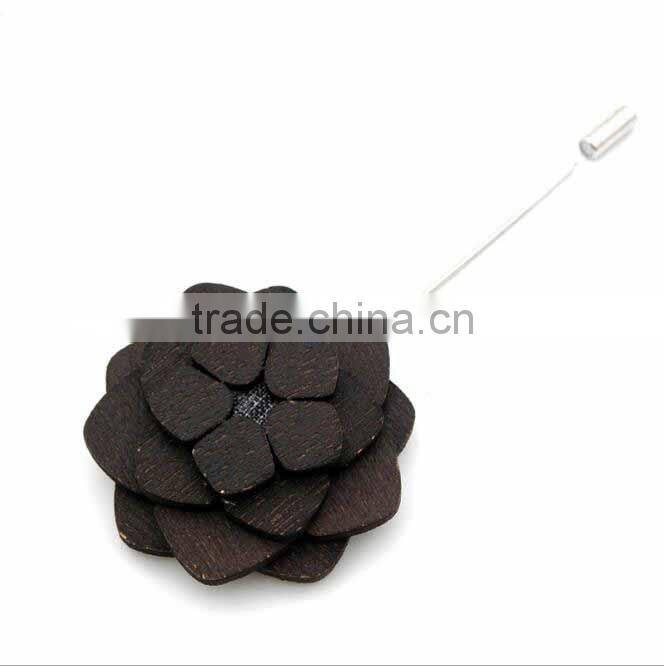 handmade men's gift wooden lapel pins