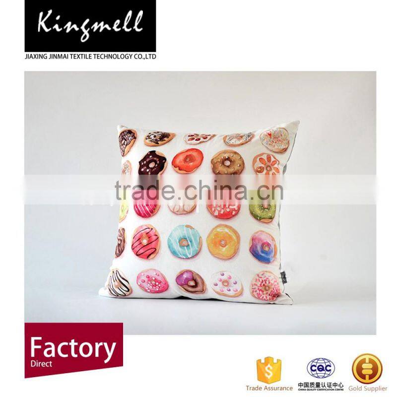 Sweet style printing chair cushion covers for christmas decoration