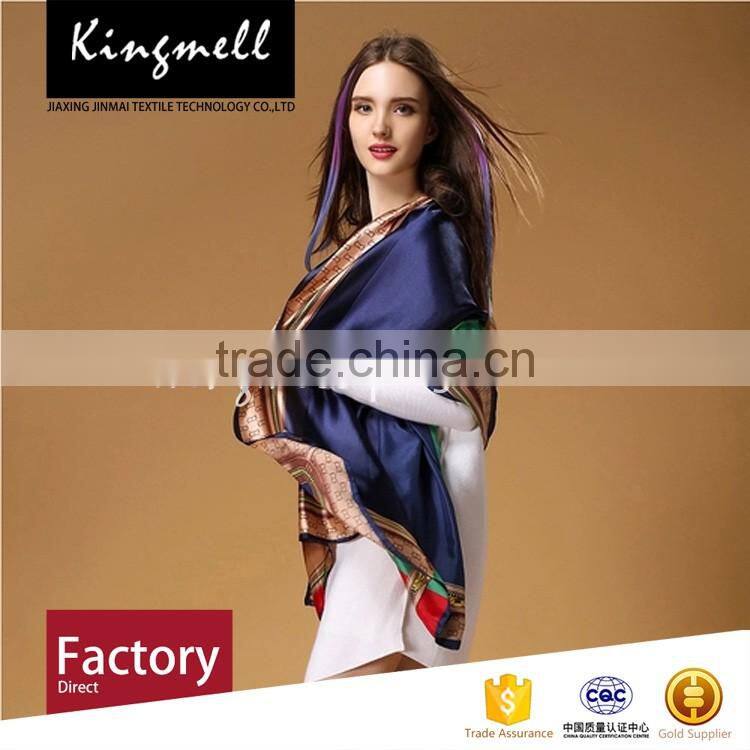 Custom-made digital print silk heated scarf and fashion shawl
