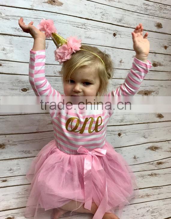 2017 Newborn Baby Clothes Girl Party Children Frocks Designs Tutu Dress hsd2043