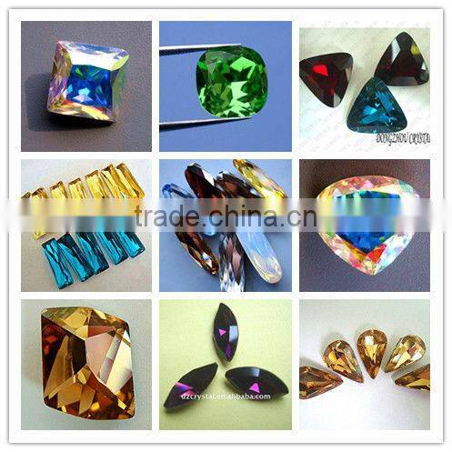 2013 glass mirror flat back Fashion Sewing garment Stones for clothing