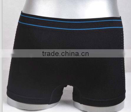 black mesh seam free underwear men boxer (HB143)