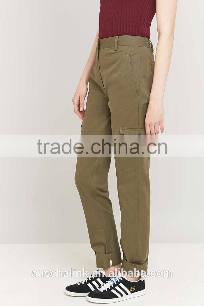 new arrival custom lady popular khaki funny cargo trousers
