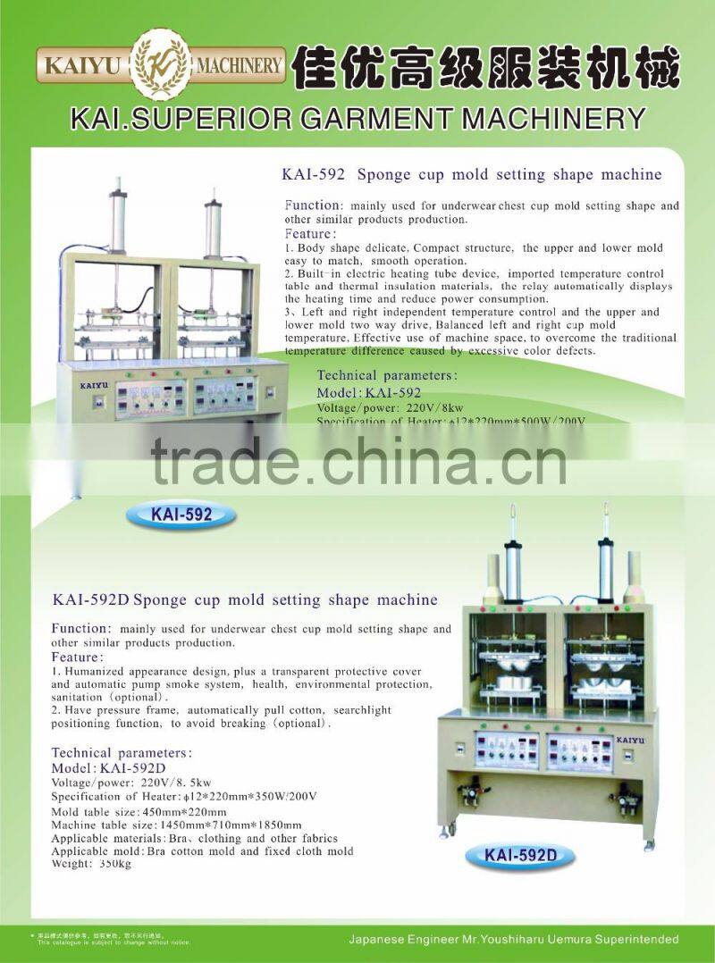 sponge cup mold setting shape machine