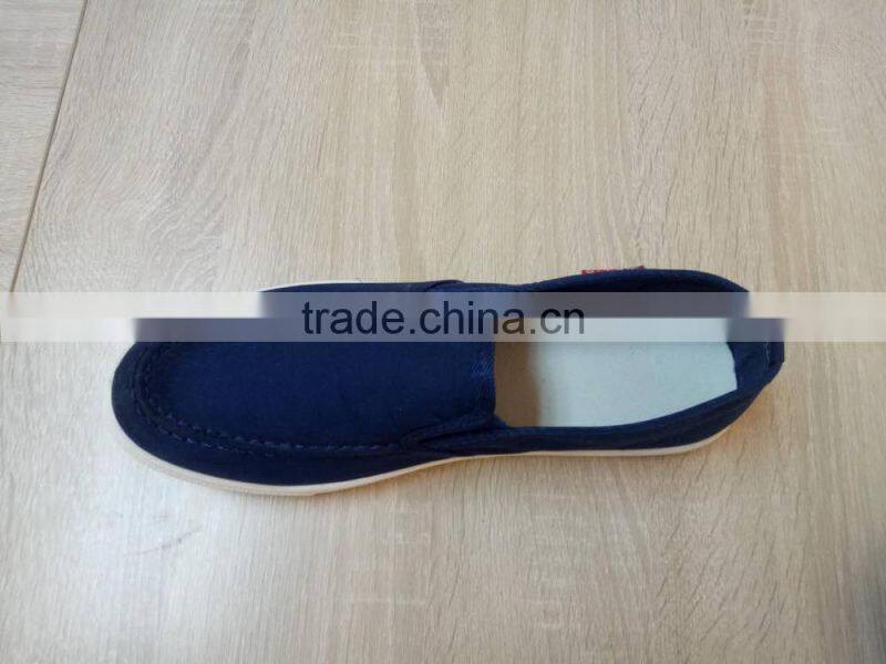 GZY Made in china hot sale canvas good quality men shoes slip on flange