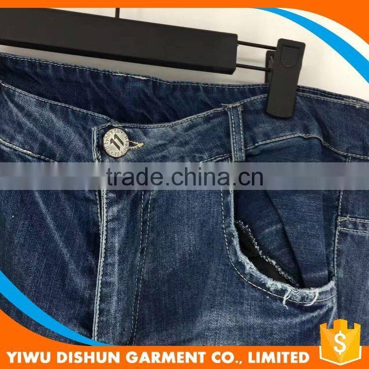 Men hot selling brand biker distressed jeans pants