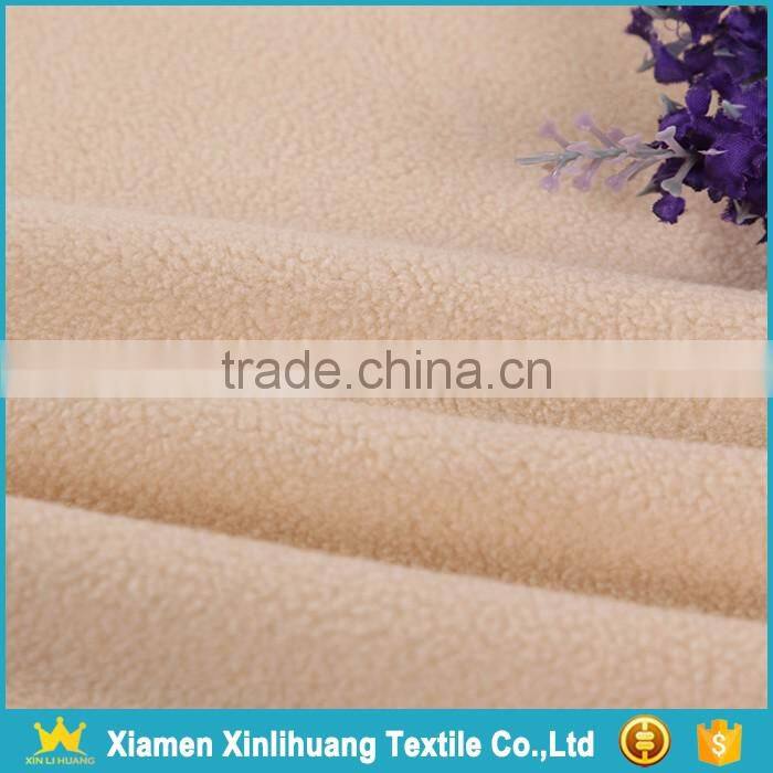 High Quality 300gsm 100% Polyester Orange Polar Fleece Fabric for Sale