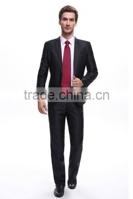 formal black wool coat business suit for man