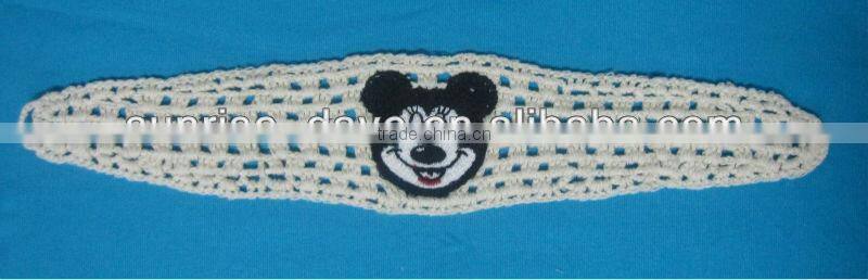 machine crochet headband for women