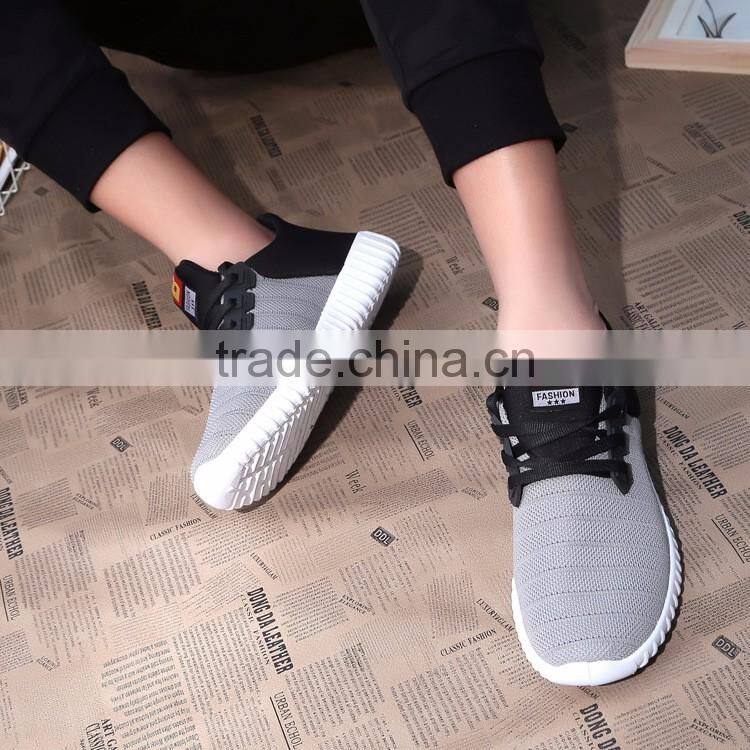 Hot sale breathable mesh upper shoes men casual sport