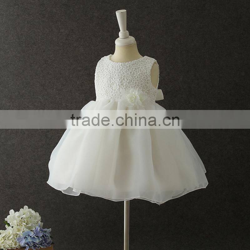 New White girls Lovely wear cheap wholesale children frocks design girls flower party dresses Fluffy baby first Communion dress