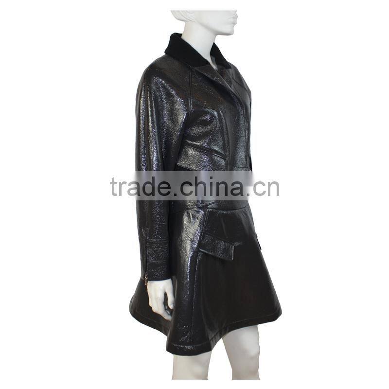 2014 2015 new design Jacket for women crop jacket custom made jacket PU lady dress