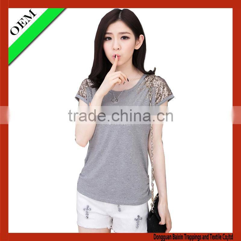 custom printed t-shirt,seamless 100% cotton t-shirts, woman summer cotton t-shirt