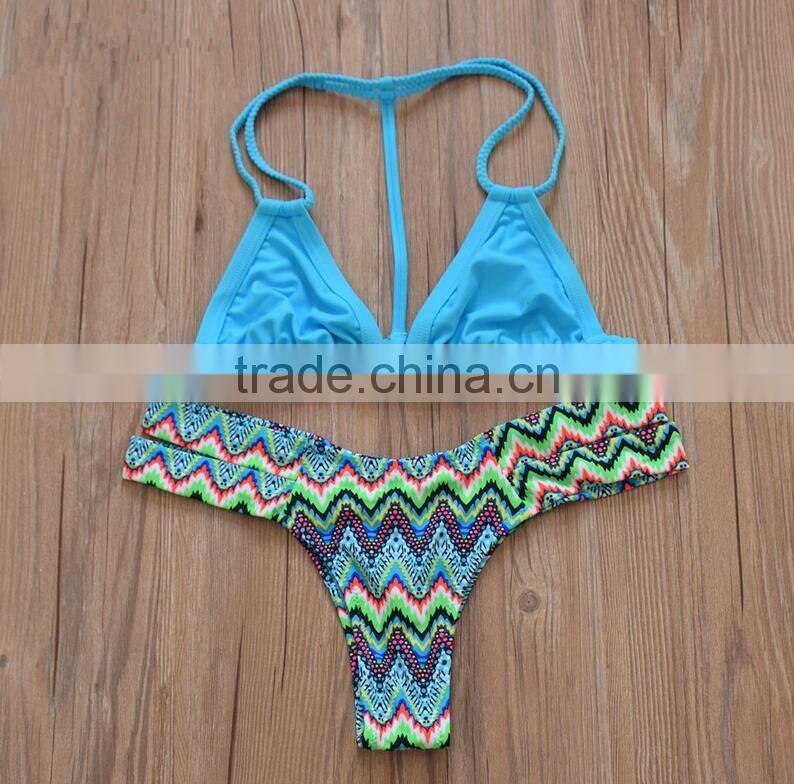 M674 dingyang fashion 2016 wholesale floral print hot bikini